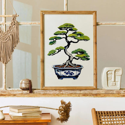Classic Japanese Bonsai Art Print