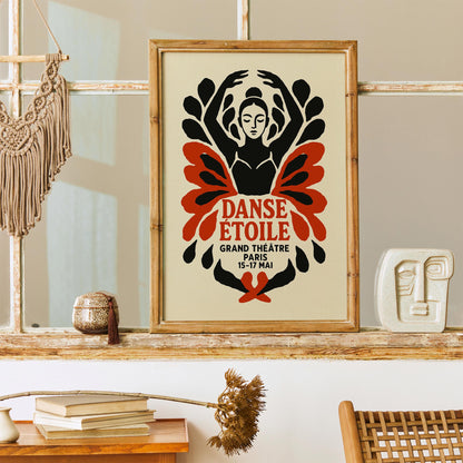 Danse Étoile Ballet Poster - French Dance Wall Art