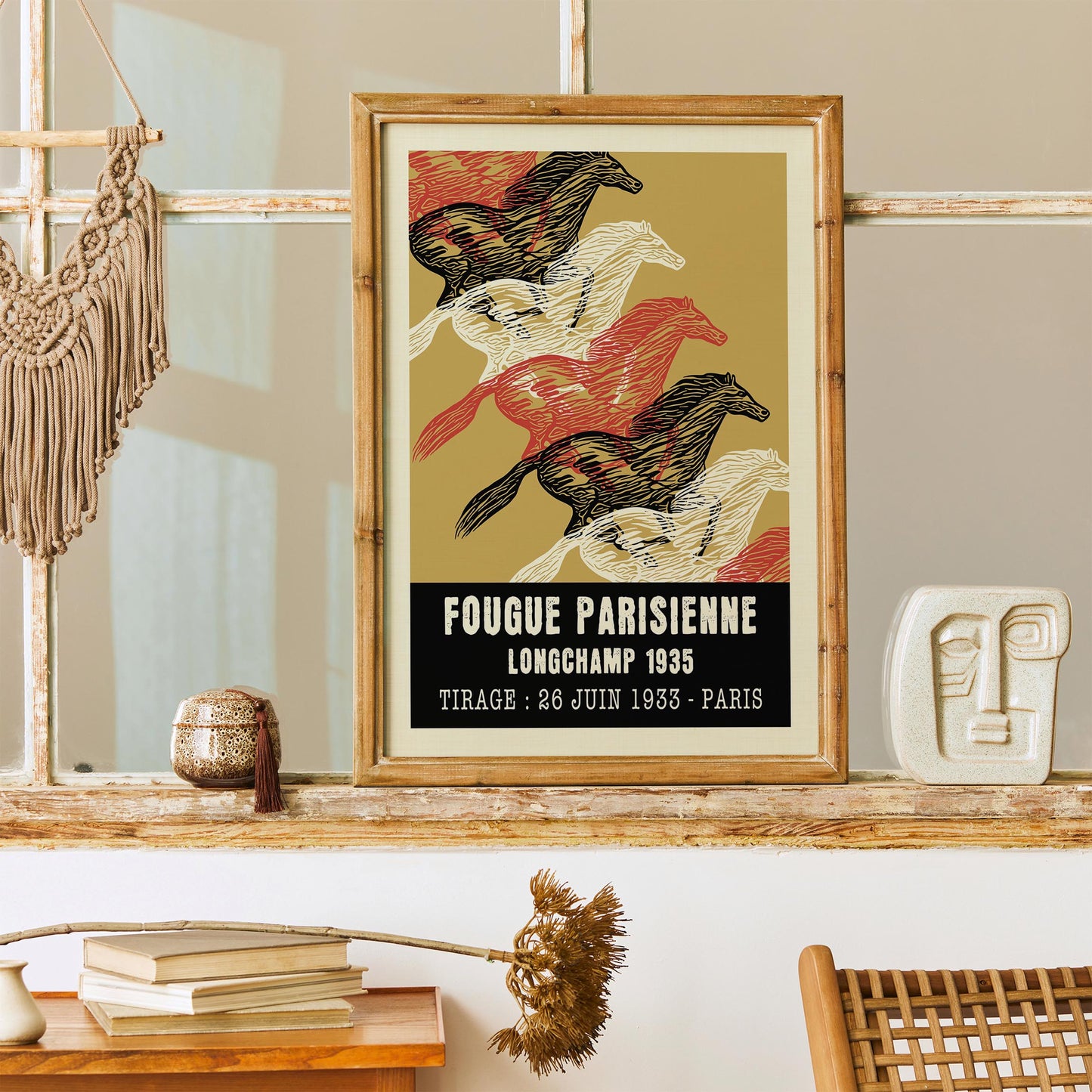Fougue Parisienne Horse Racing Art Print