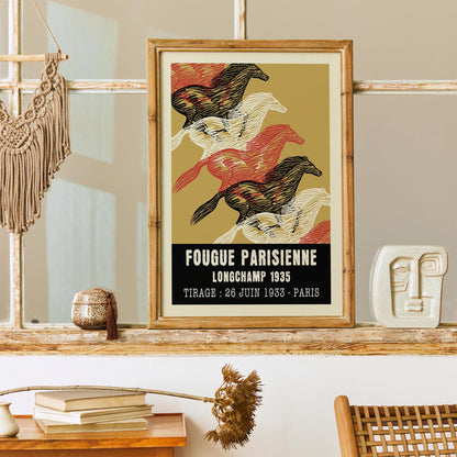Fougue Parisienne Horse Racing Art Print