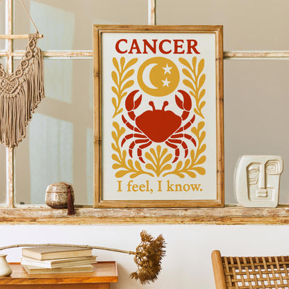 Cancer Zodiac Poster Wall Art