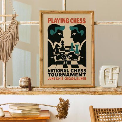 Chess Tournament Wall Art