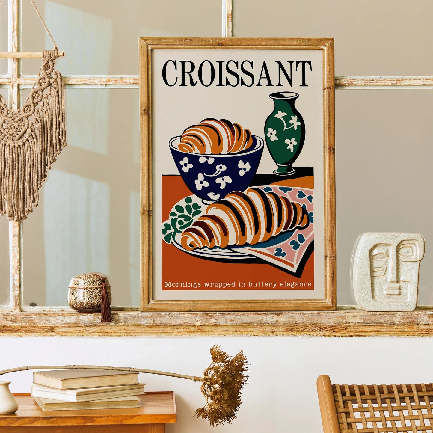 Breakfast Elegance Croissant Print