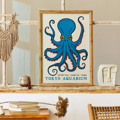 Tokyo Aquarium Octopus Poster
