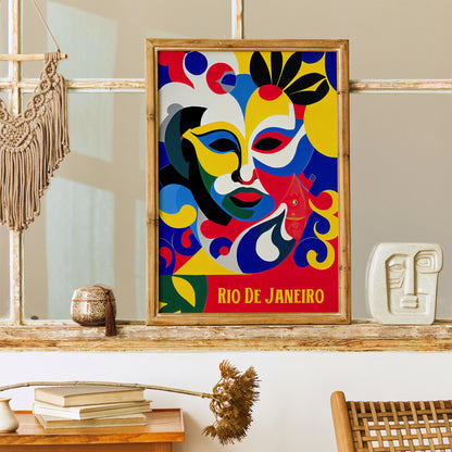 Rio De Janeiro Festival Vintage Poster Print