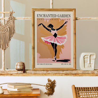 Enchanted Garden Ballet Vintage Poster