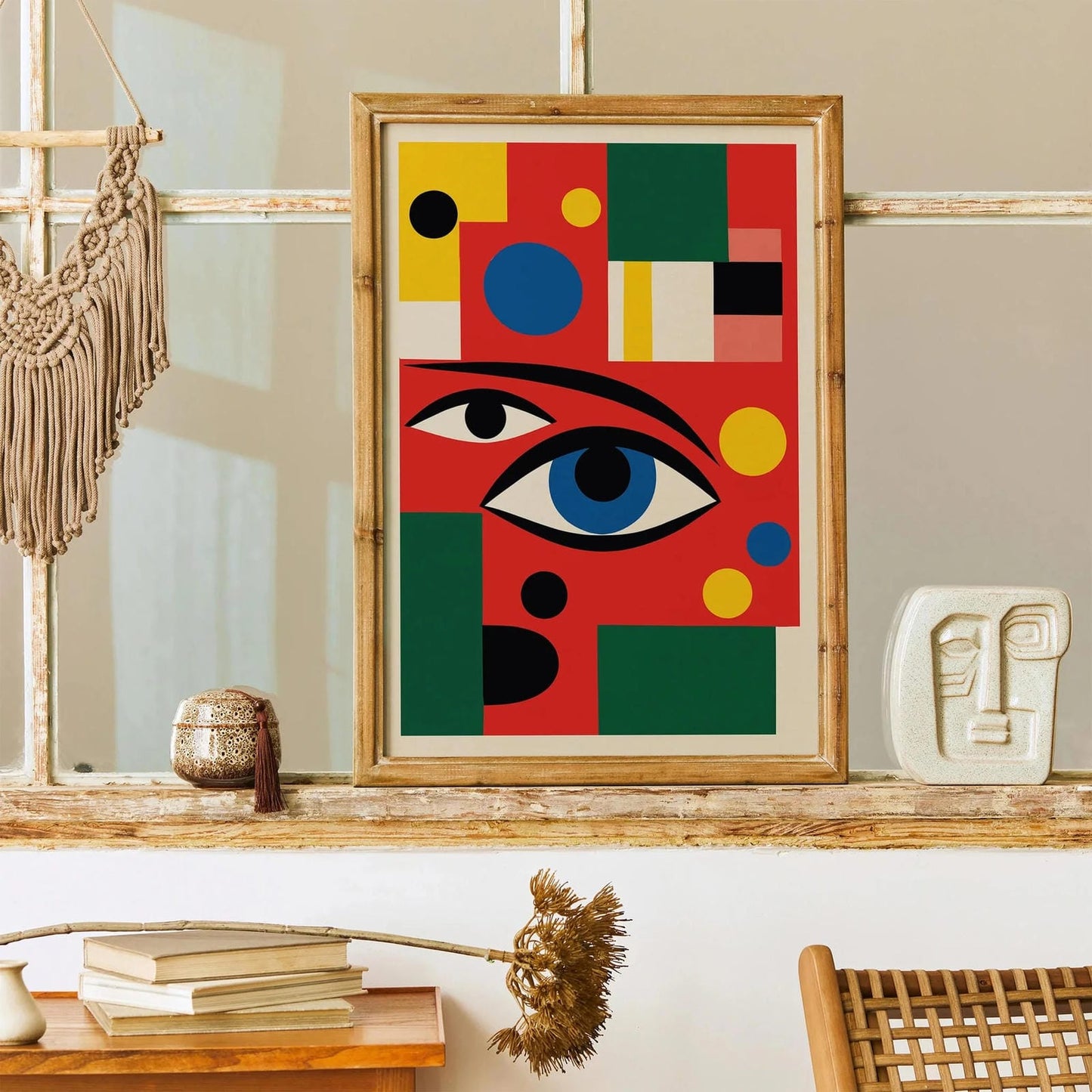 Abstract Eye Mid-Century Modern Art