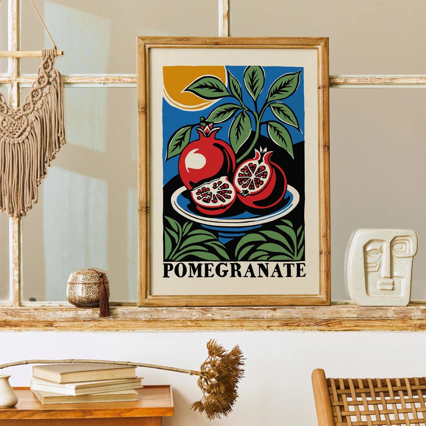 Pomegranate Fruit Still Life Poster