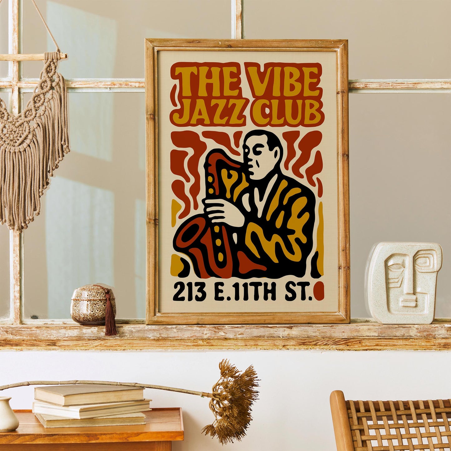 Jazz Club Sax Poster