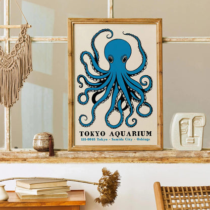 Tokyo Aquarium Octopus Poster