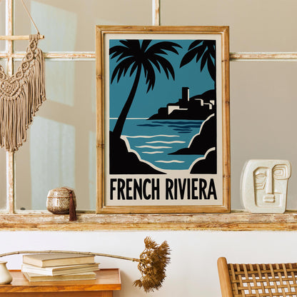 French Riviera Travel Poster
