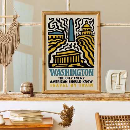 Washington DC Travel Poster