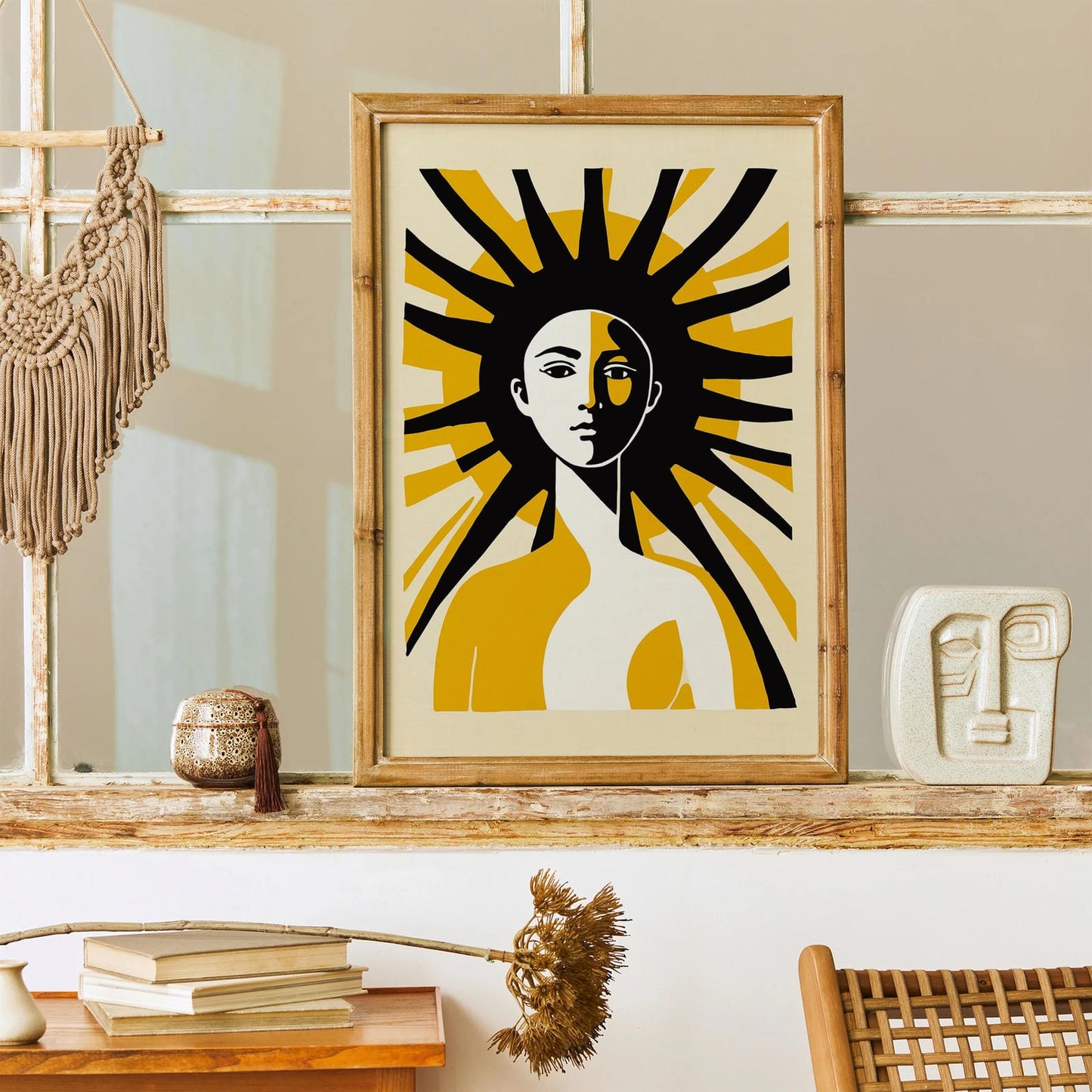 Sun Goddess Boho Art Print