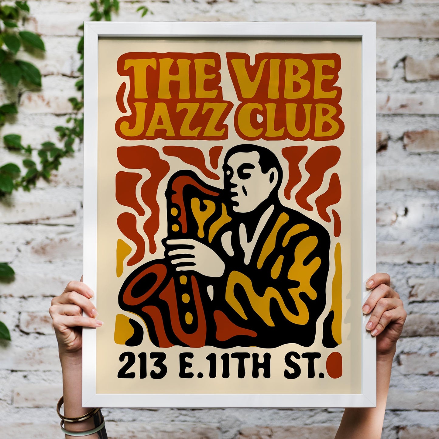 Jazz Club Sax Poster