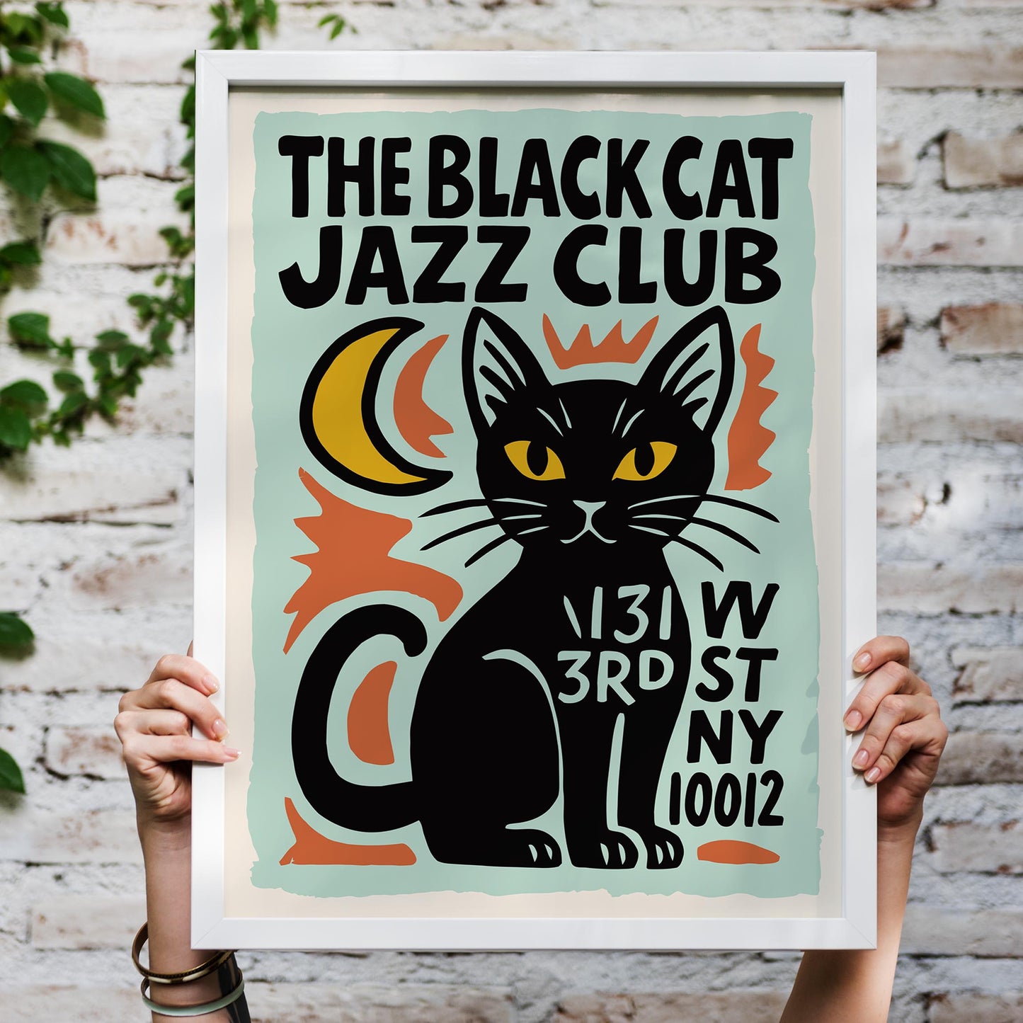 Black Cat Jazz Wall Art (Copy)