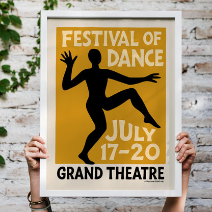 Dance Festival Retro Poster Print