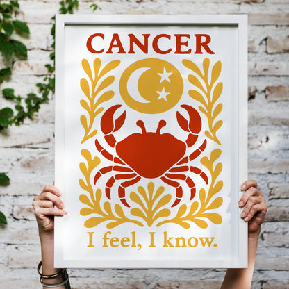 Cancer Zodiac Poster Wall Art