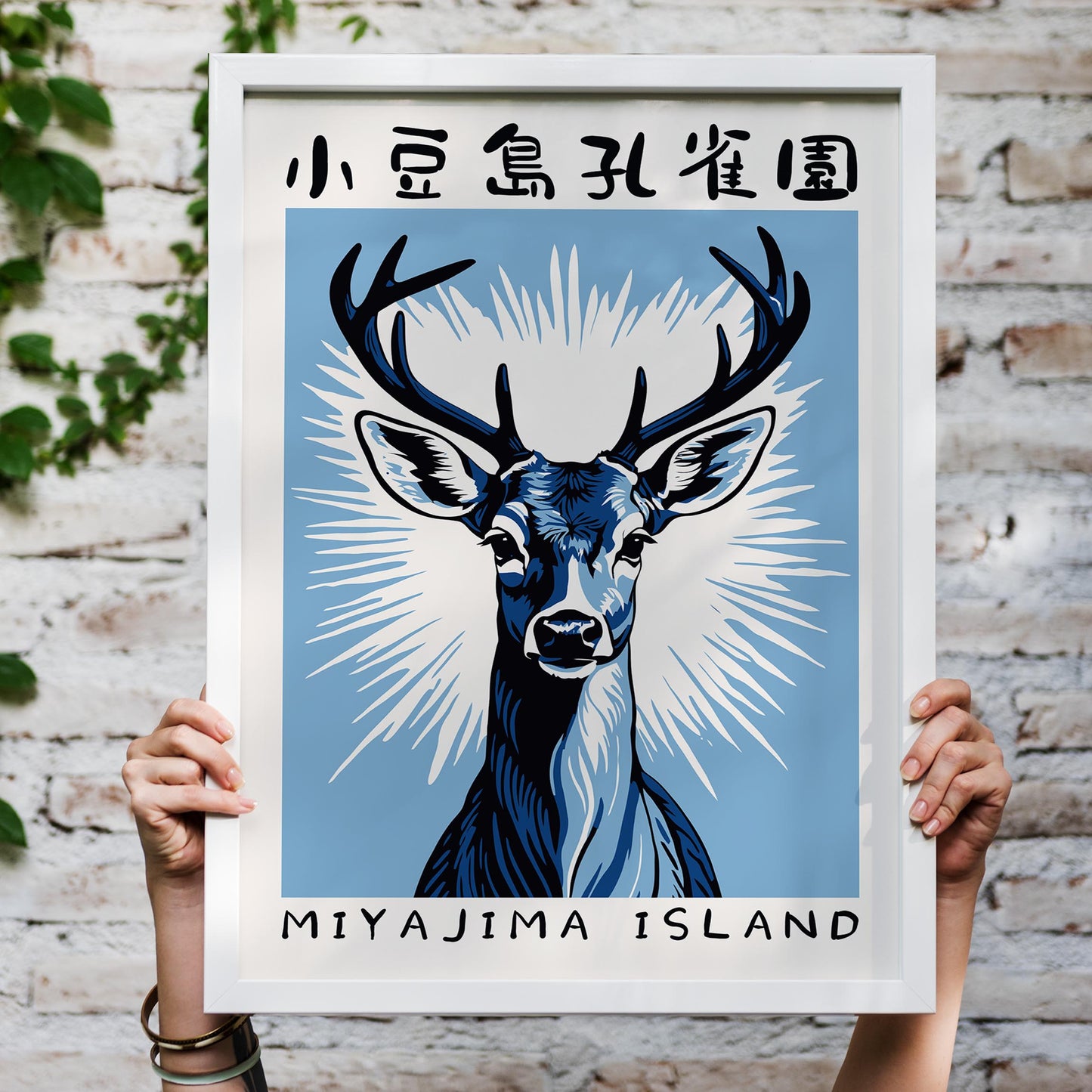 Miyajima Island Stag Poster
