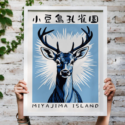 Miyajima Island Stag Poster