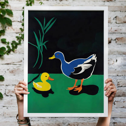 Quirky Ducks Wall Art Poster