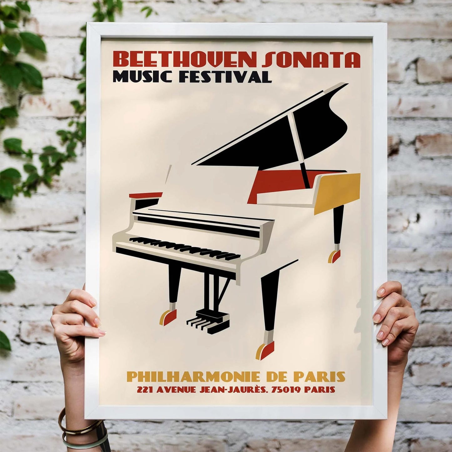 Philharmonie Music Poster Print