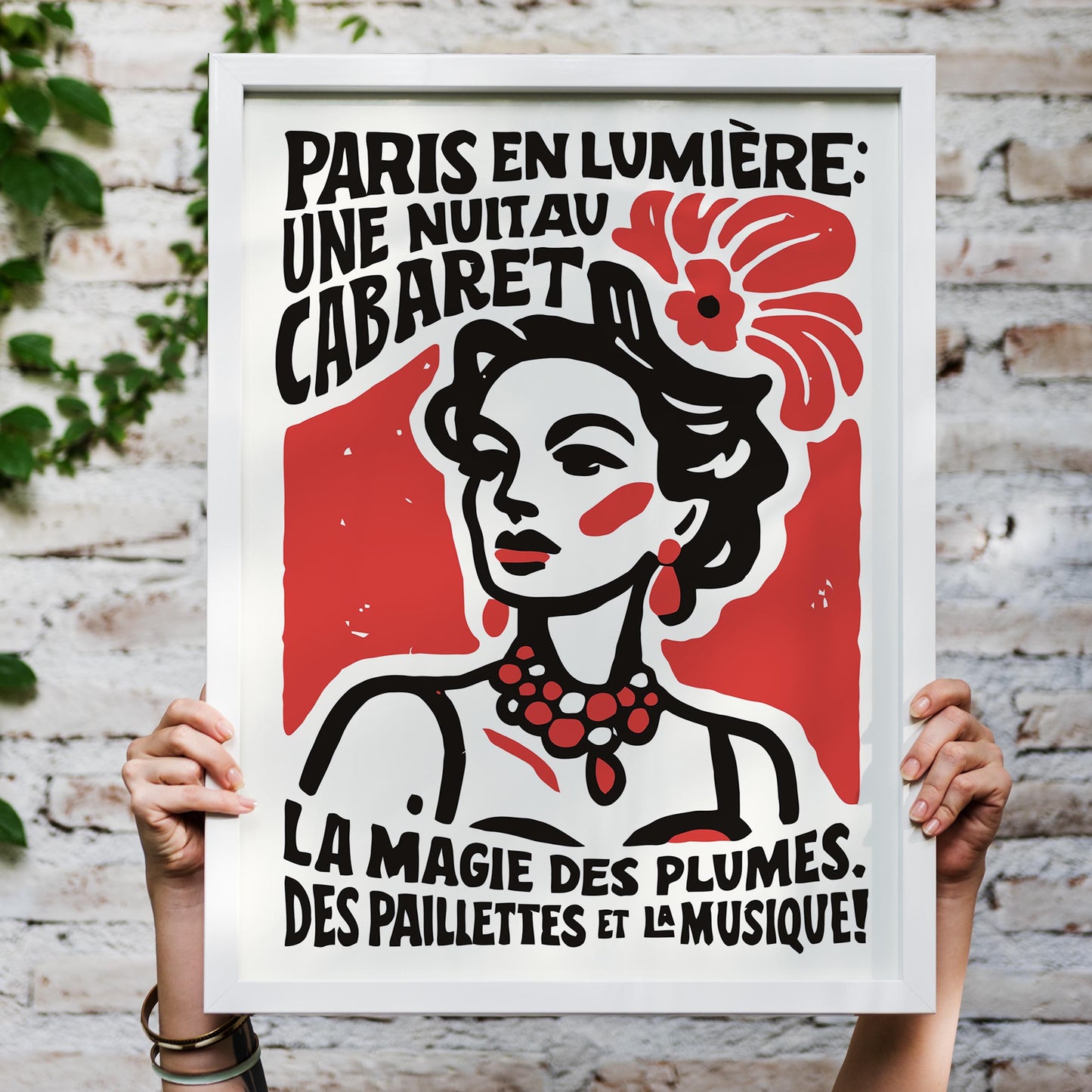 Paris Cabaret Night Poster