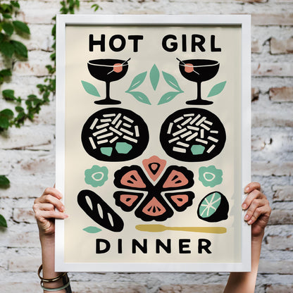 Hot Girl Dinner Poster