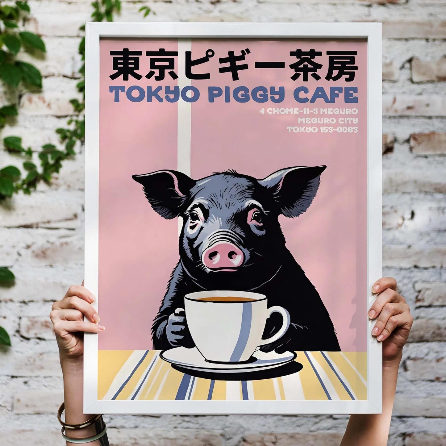 Tokyo Piggy Cafe Poster Print