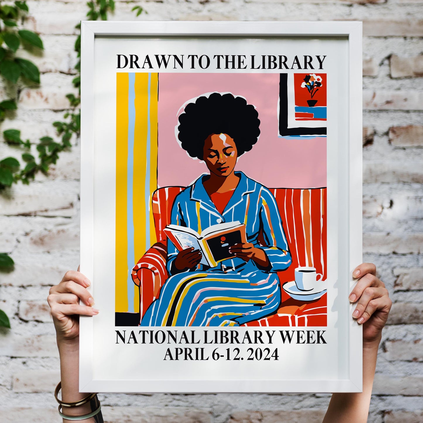Library Week Reading Print