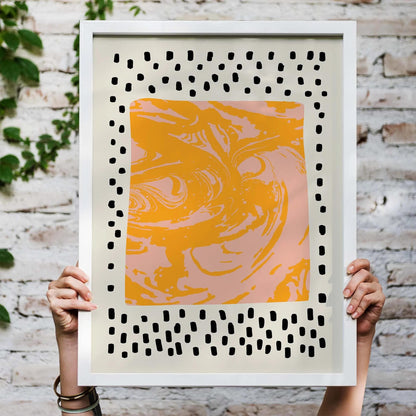 Swirl Pattern Abstract Poster Print