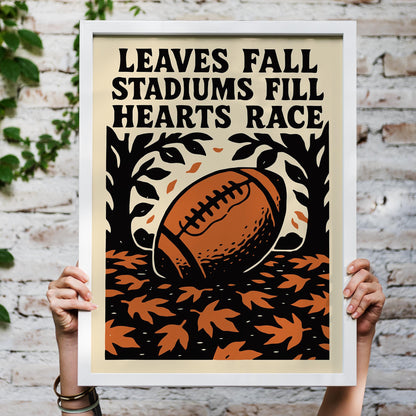 Autumn Football Season Poster