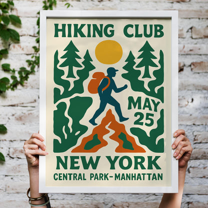 Hiking Club NY Poster