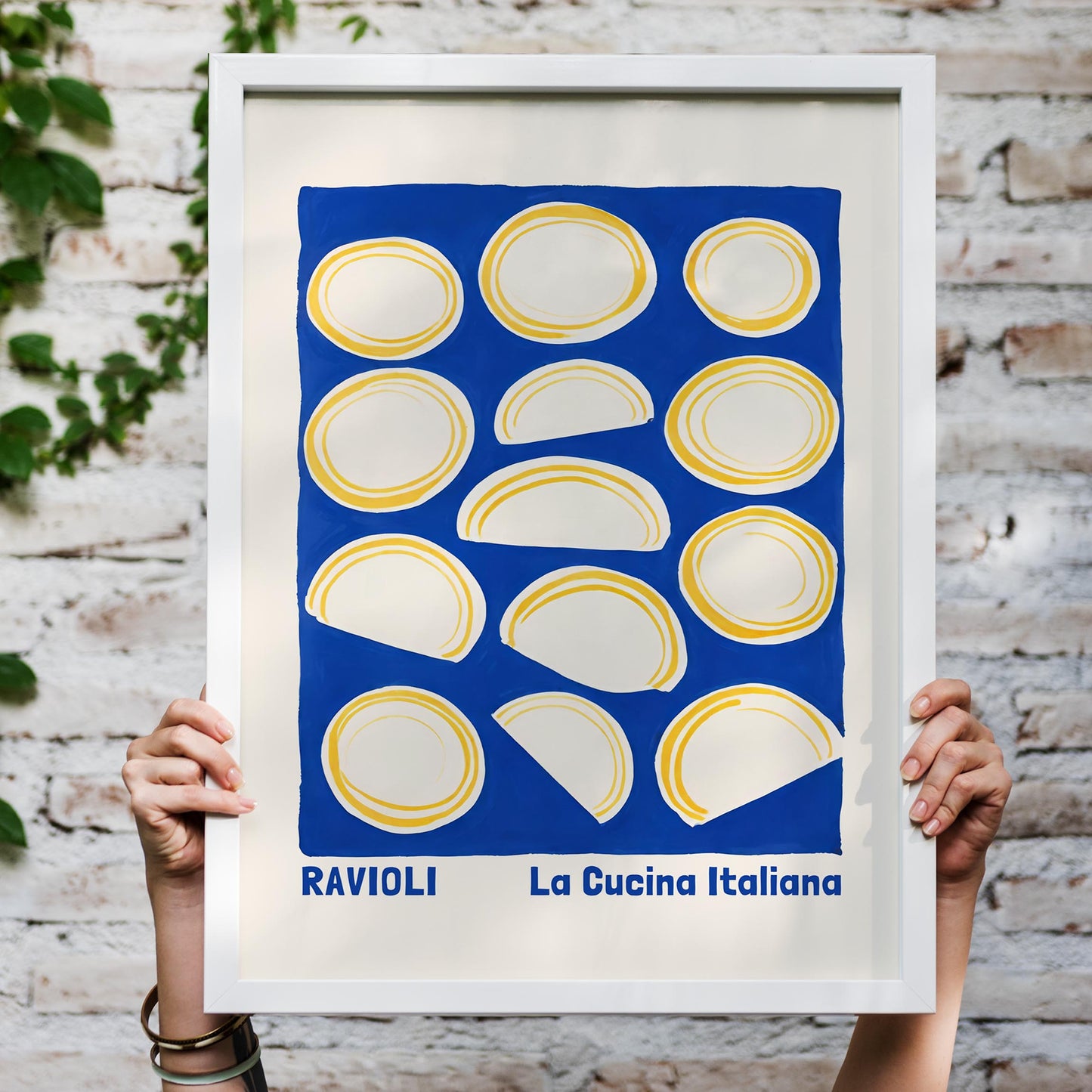 Ravioli Pasta Shapes Wall Print