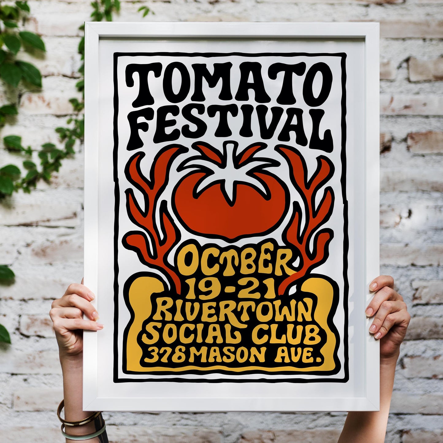 Tomato Festival Poster Print