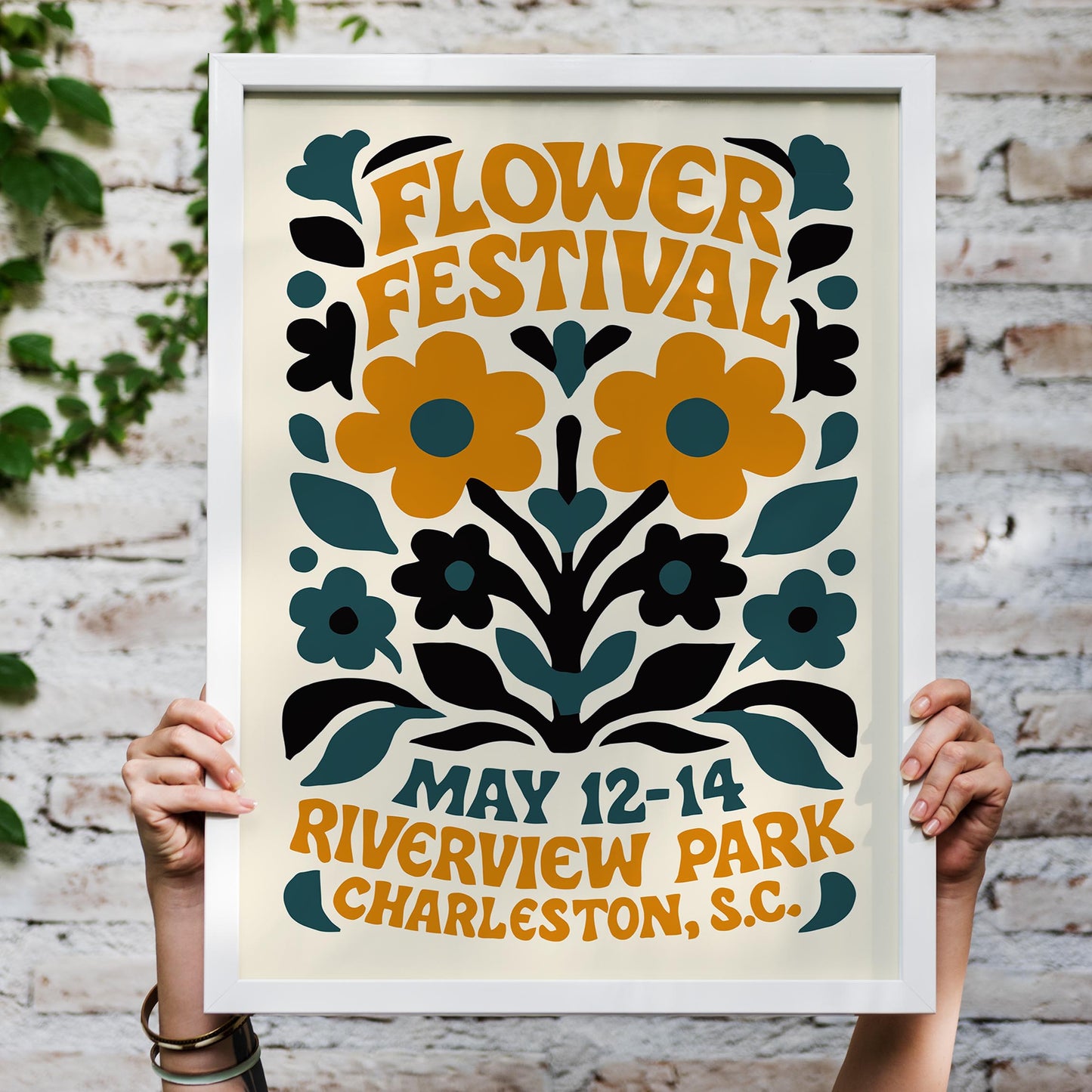 Flower Festival Wall Art Print