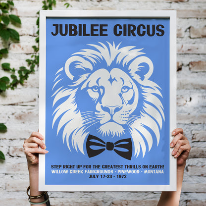 Jubilee Circus Retro 1972 Poster