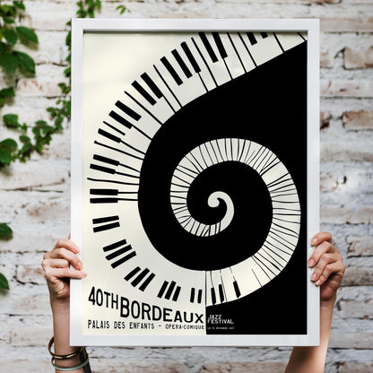 Bordeaux Jazz Poster Print