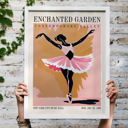 Enchanted Garden Ballet Vintage Poster