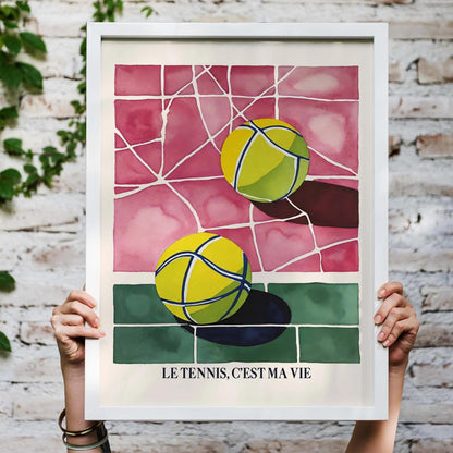 Tennis Is My Life Poster