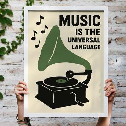 Universal Music Gramophone Poster