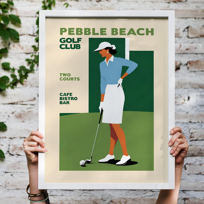 Pebble Beach Golf Poster