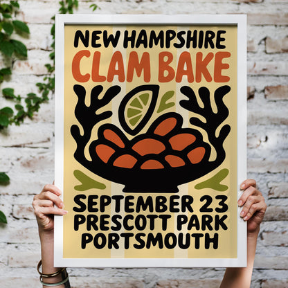 New Hampshire Clam Bake Poster