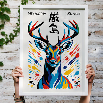 Japanese Miyajima Island Deer Wall Art