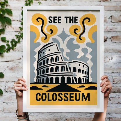 Colosseum Travel Poster Print