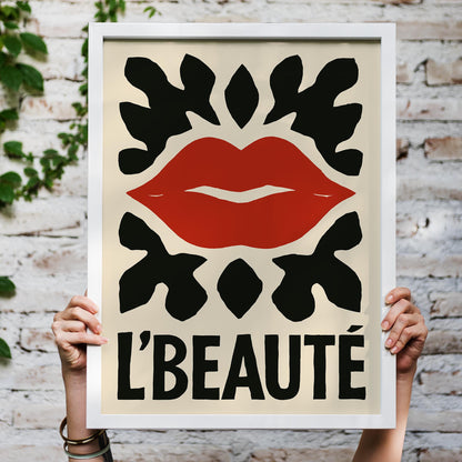 L Beaute Lips Poster Print