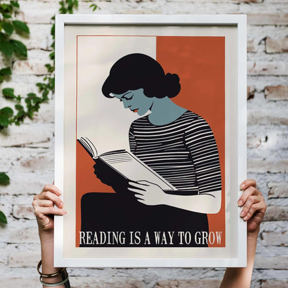 Reading Growth Wall Art Print