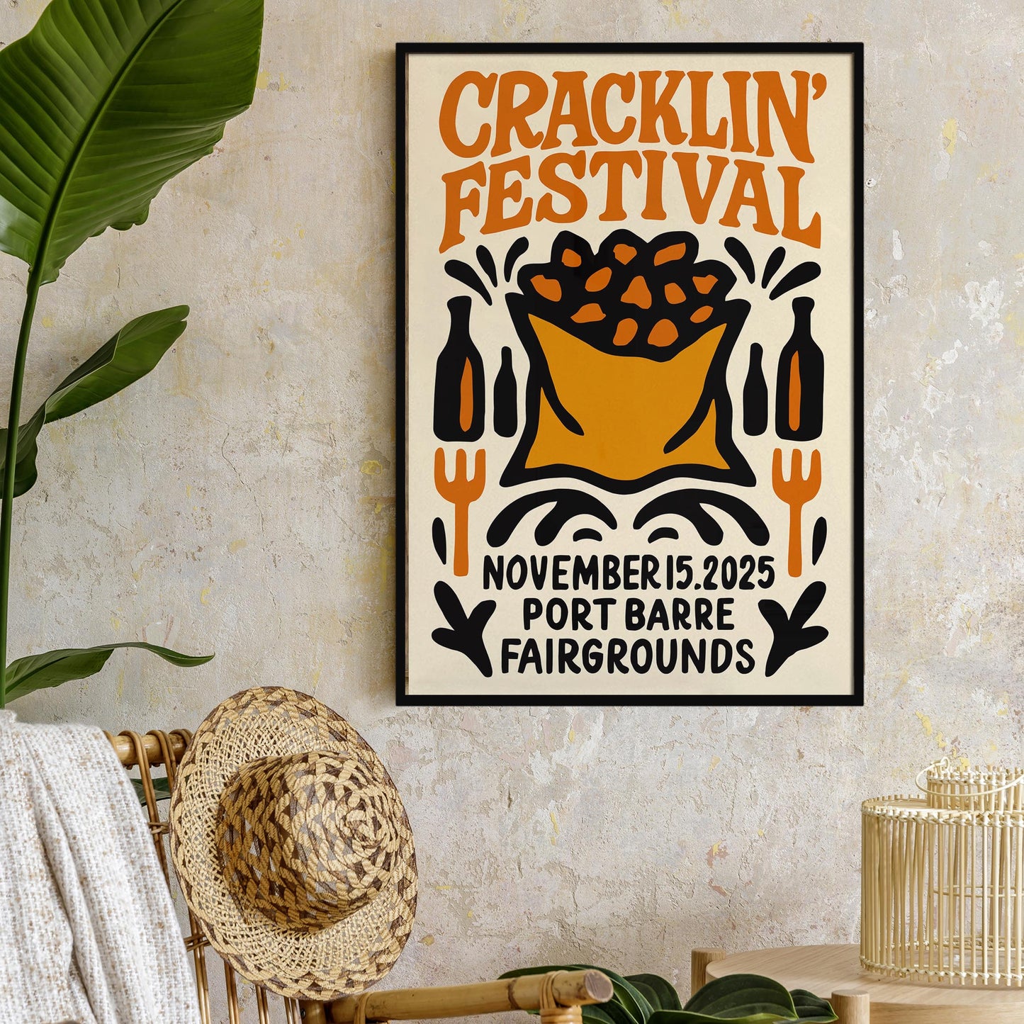 Cracklin Festival Folk Poster