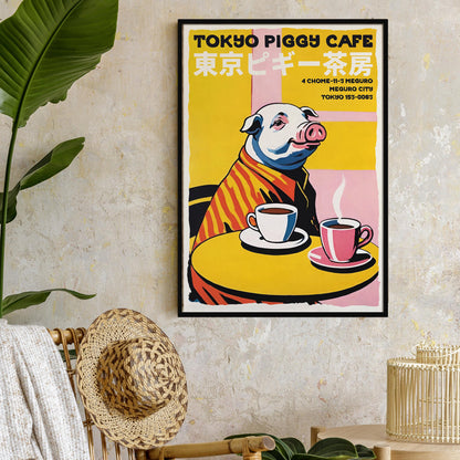 Tokyo Piggy Cafe Poster Print