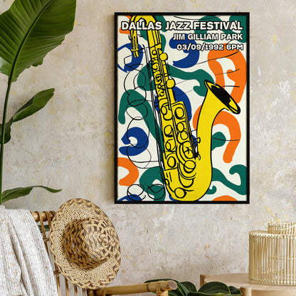 Dallas Jazz Festival Vintage Poster