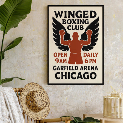 Winged Boxing Club Print